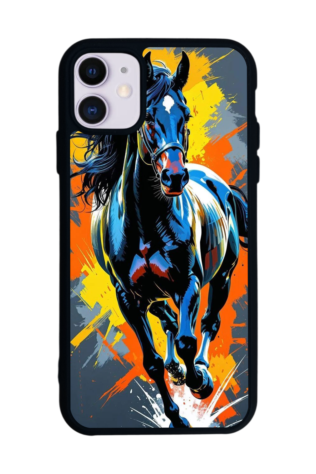 iPhone 11 Uyumlu At Horse Tasarımlı Glossy Premium Kılıf