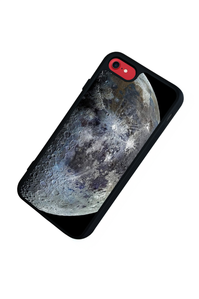 iPhone SE Uyumlu Ay Tasarımlı Glossy Premium Kılıf