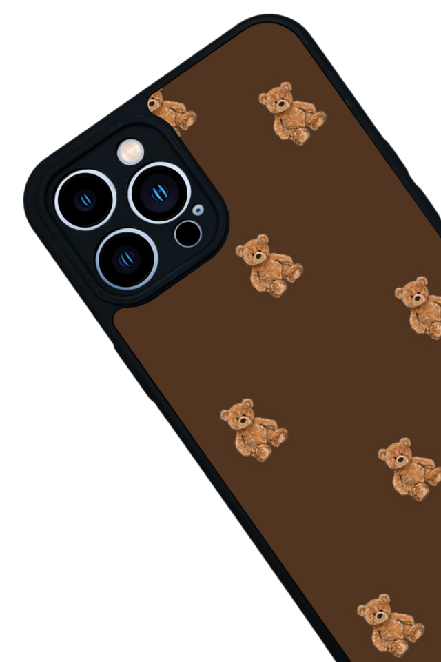 iPhone 13 Pro Max Uyumlu Ayı Tasarımlı Glossy Premium Kılıf