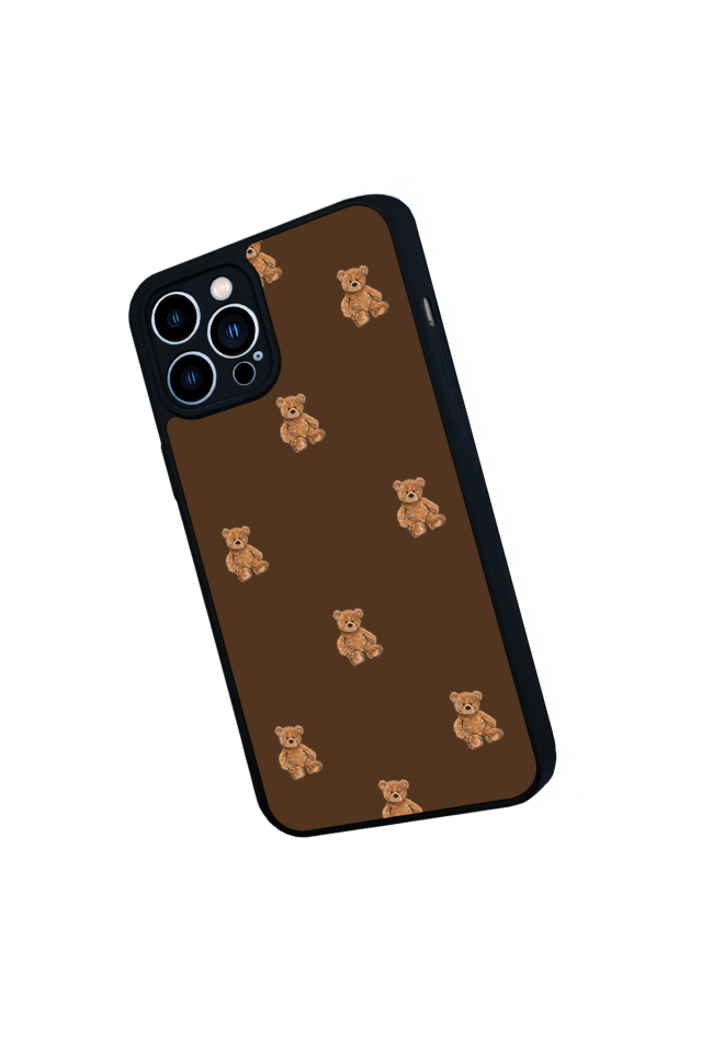 iPhone 13 Pro Max Uyumlu Ayı Tasarımlı Glossy Premium Kılıf