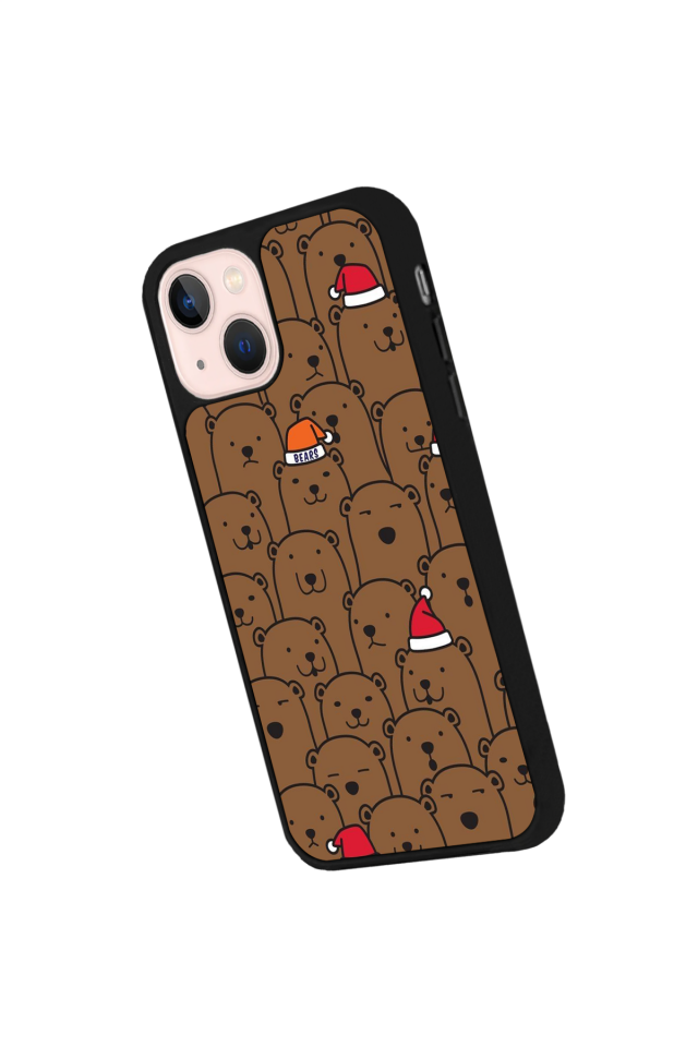 iPhone 15 Uyumlu Ayı Tasarımlı Glossy Premium Kılıf