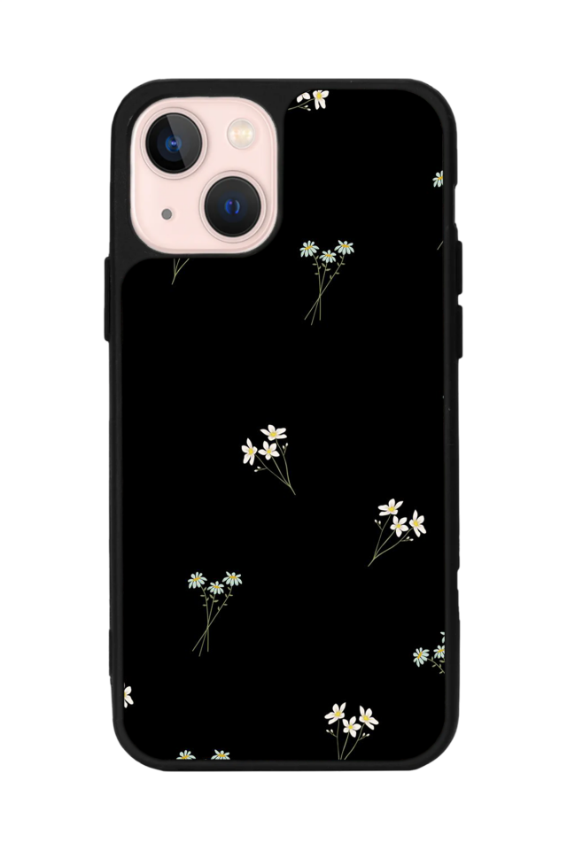 iPhone 13/14 Uyumlu Cicek Tasarımlı Glossy Premium Kılıf