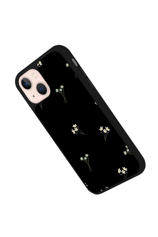iPhone 13/14 Uyumlu Cicek Tasarımlı Glossy Premium Kılıf