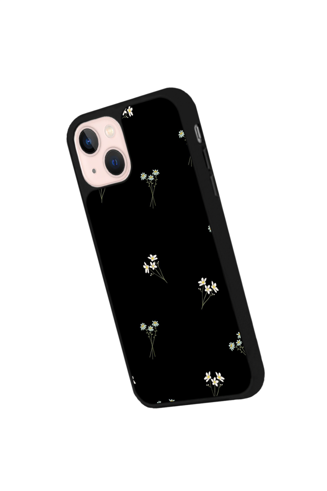 iPhone 13/14 Uyumlu Cicek Tasarımlı Glossy Premium Kılıf
