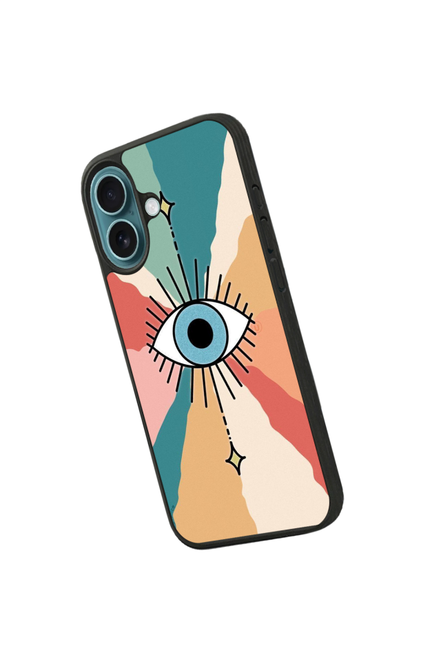iPhone 16 Plus Uyumlu Göz Tasarımlı Glossy Premium Kılıf
