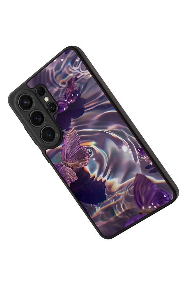 Samsung Galaxy S26 Ultra Uyumlu Kelebek Tasarımlı Glossy Premium Kılıf