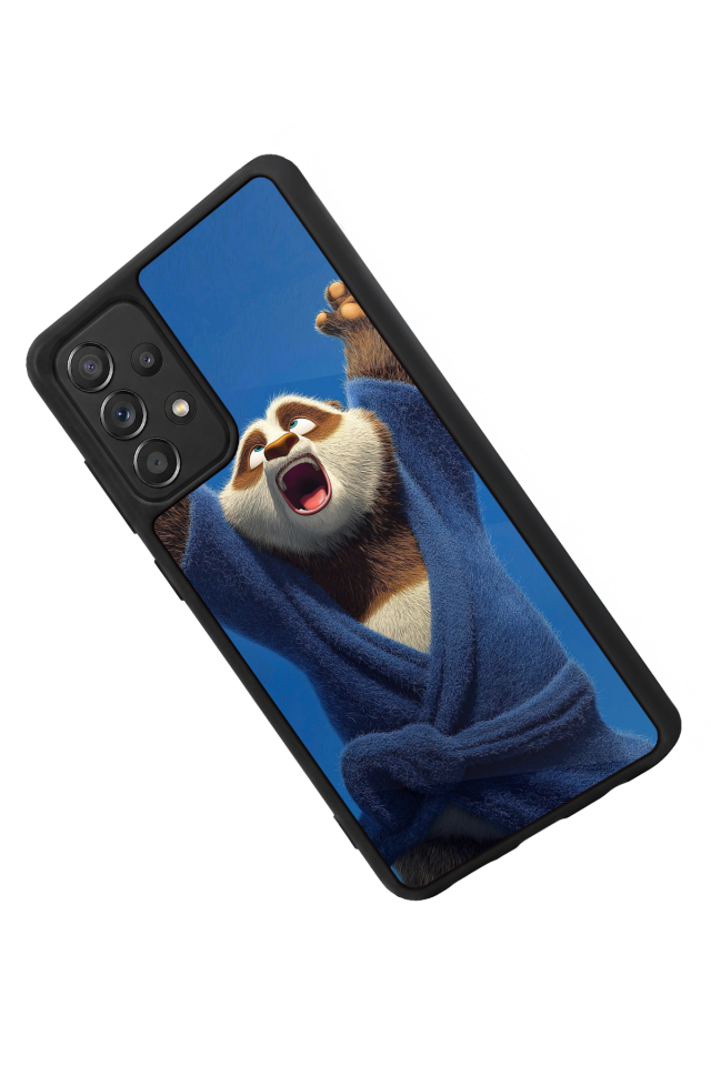 Samsung Galaxy A72 Uyumlu Kung Fu Panda Tasarımlı Glossy Premium Kılıf