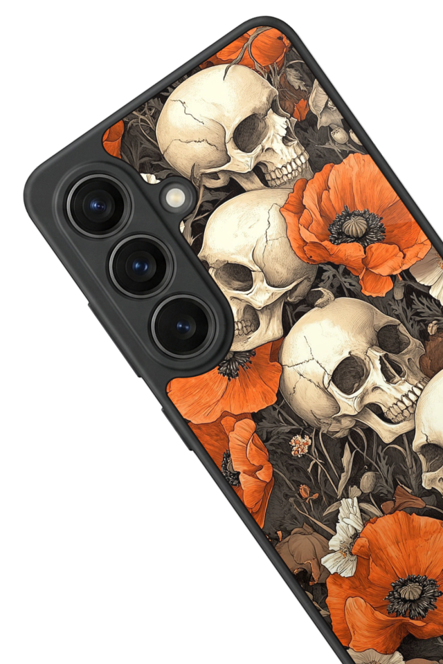 Samsung Galaxy S26 Uyumlu KuruKafa Tasarımlı Glossy Premium Kılıf