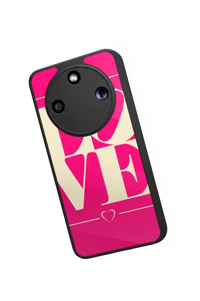 Honor Magic 8 Lite Uyumlu Love Tasarımlı Glossy Premium Kılıf
