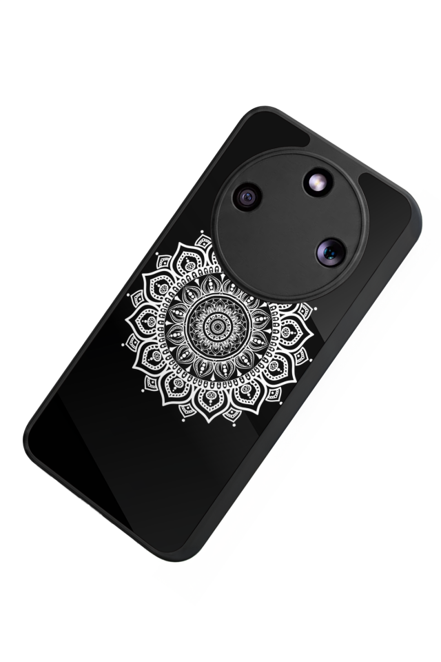 Honor Magic 8 Lite Uyumlu Mandala Tasarımlı Glossy Premium Kılıf