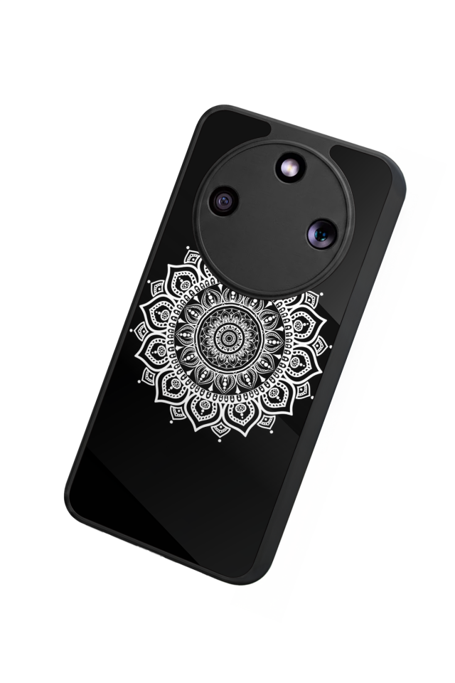 Honor Magic 8 Lite Uyumlu Mandala Tasarımlı Glossy Premium Kılıf