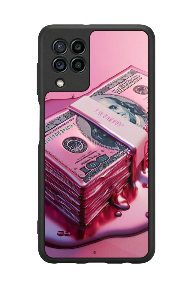 Samsung Galaxy M32 Uyumlu Money Para Tasarımlı Glossy Premium Kılıf