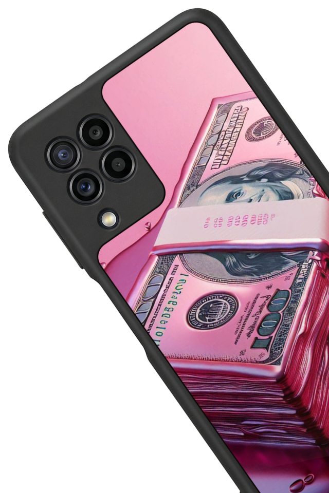 Samsung Galaxy M32 Uyumlu Money Para Tasarımlı Glossy Premium Kılıf