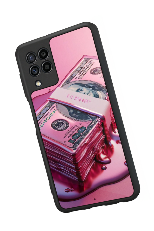Samsung Galaxy M32 Uyumlu Money Para Tasarımlı Glossy Premium Kılıf