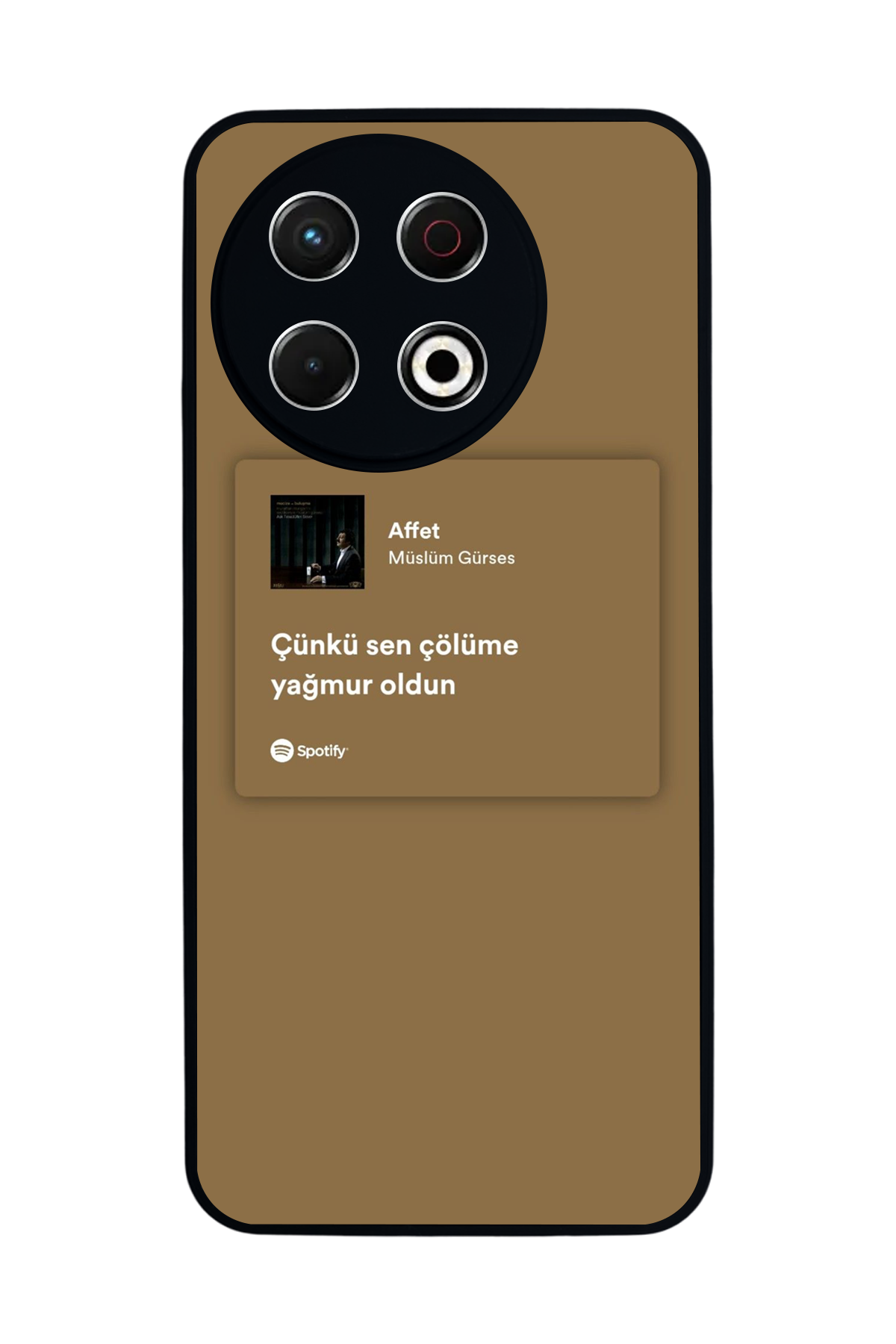 Tecno Spark 30 Pro Uyumlu Sarki Sozleri Tasarımlı Glossy Premium Kılıf