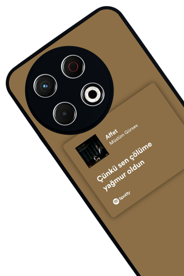 Tecno Spark 30 Pro Uyumlu Sarki Sozleri Tasarımlı Glossy Premium Kılıf