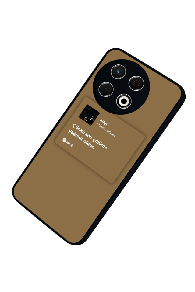 Tecno Spark 30 Pro Uyumlu Sarki Sozleri Tasarımlı Glossy Premium Kılıf