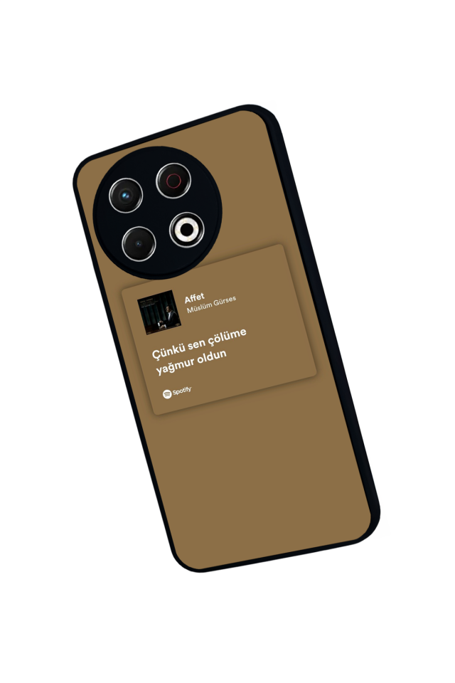 Tecno Spark 30 Pro Uyumlu Sarki Sozleri Tasarımlı Glossy Premium Kılıf