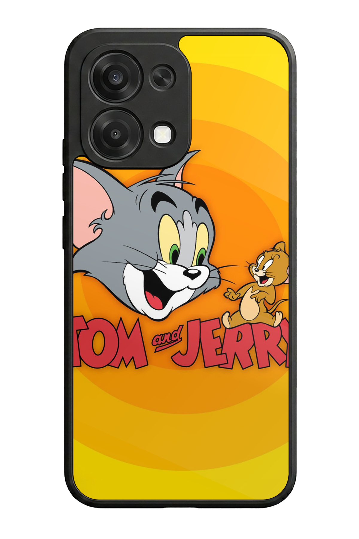 Oppo A6 Pro Uyumlu Tom And Jerry Tasarımlı Glossy Premium Kılıf