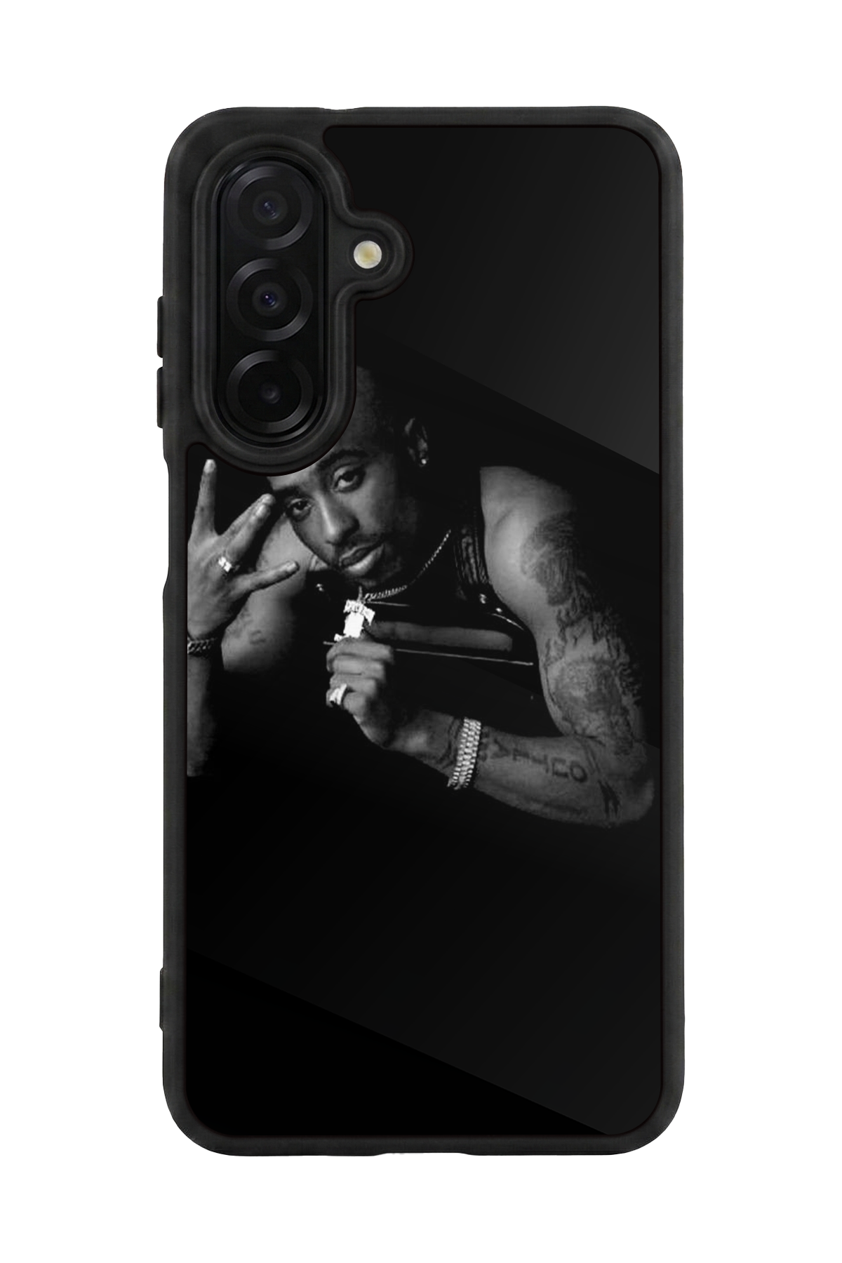 Samsung Galaxy A56 Uyumlu Tupac Tasarımlı Glossy Premium Kılıf