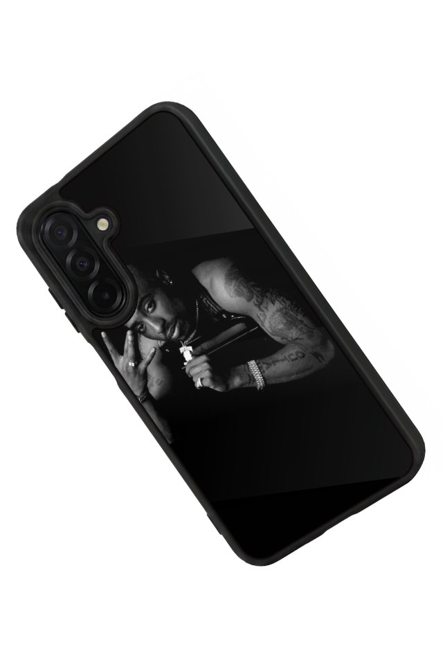 Samsung Galaxy A56 Uyumlu Tupac Tasarımlı Glossy Premium Kılıf