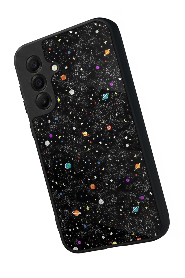 Samsung Galaxy A17 Uyumlu Uzay Tasarımlı Glossy Premium Kılıf