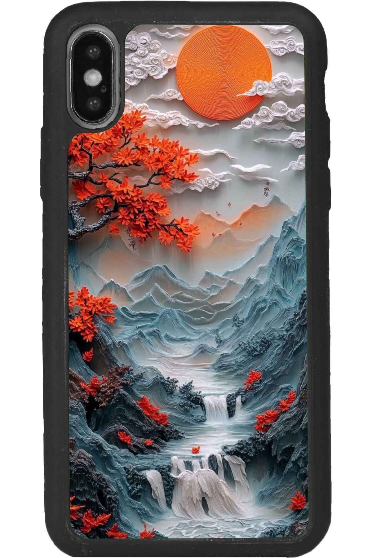 iPhone XS Max Uyumlu Mat Siyah uyumlu Kılıf – Yumuşak Silikon, Koruyucu, Şok Emici Kapak