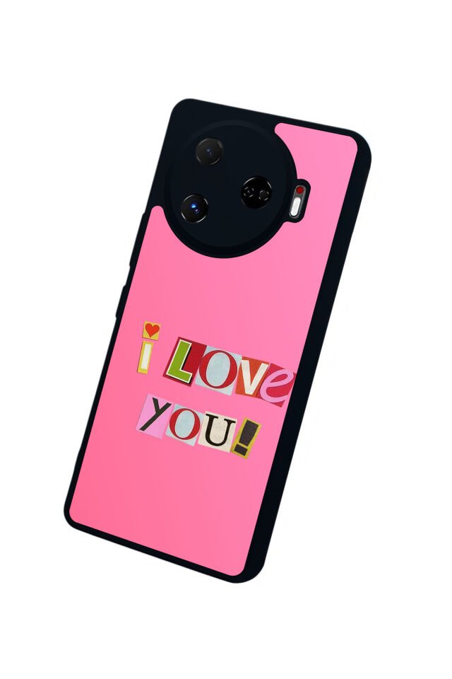 Tecno Camon 30 Pro Uyumlu Kalp Love Tasarımlı Glossy Premium Kılıf