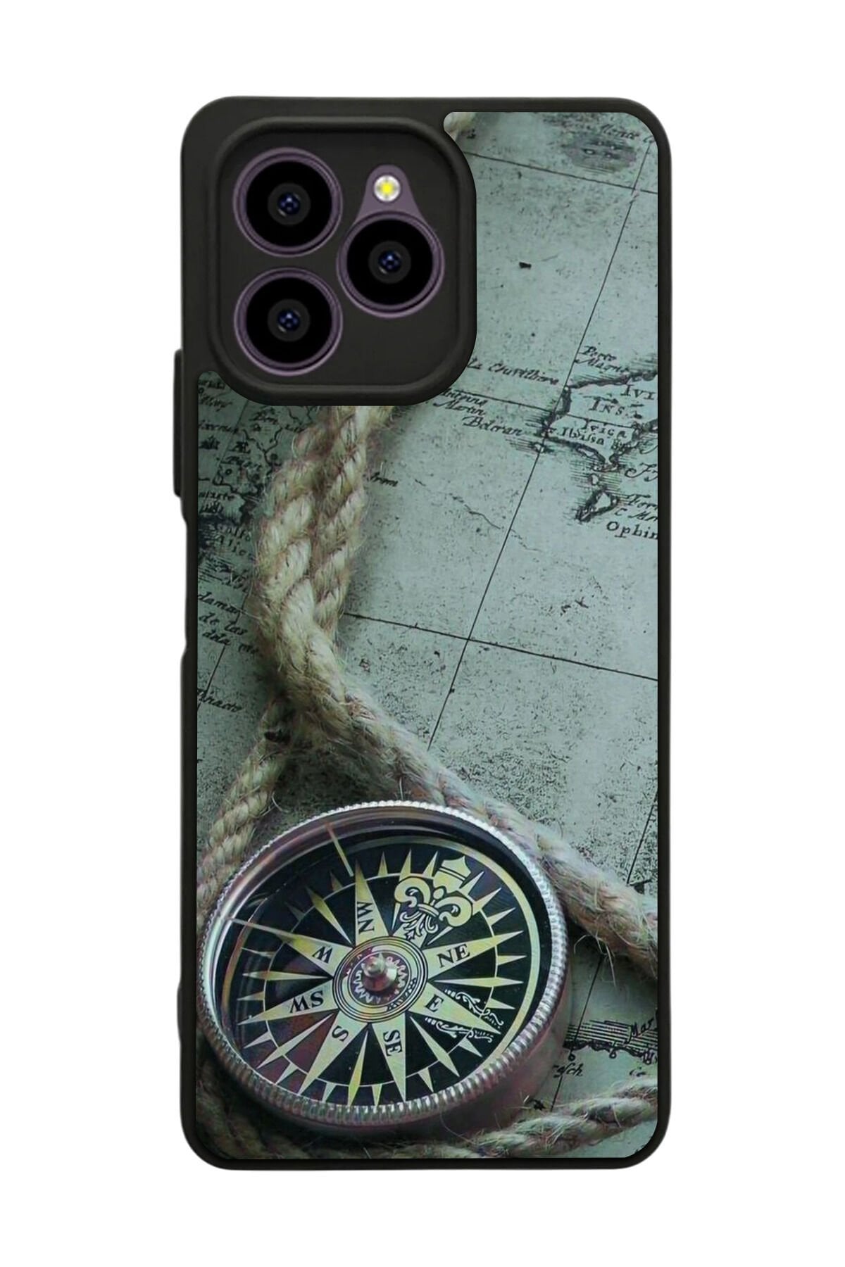 Omix X6 Uyumlu Pusula Tasarımlı Glossy Premium Kılıf