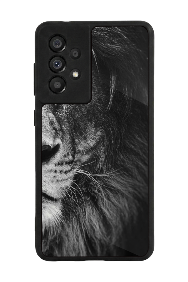 Samsung Galaxy A73 Uyumlu Aslan Tasarımlı Glossy Premium Kılıf