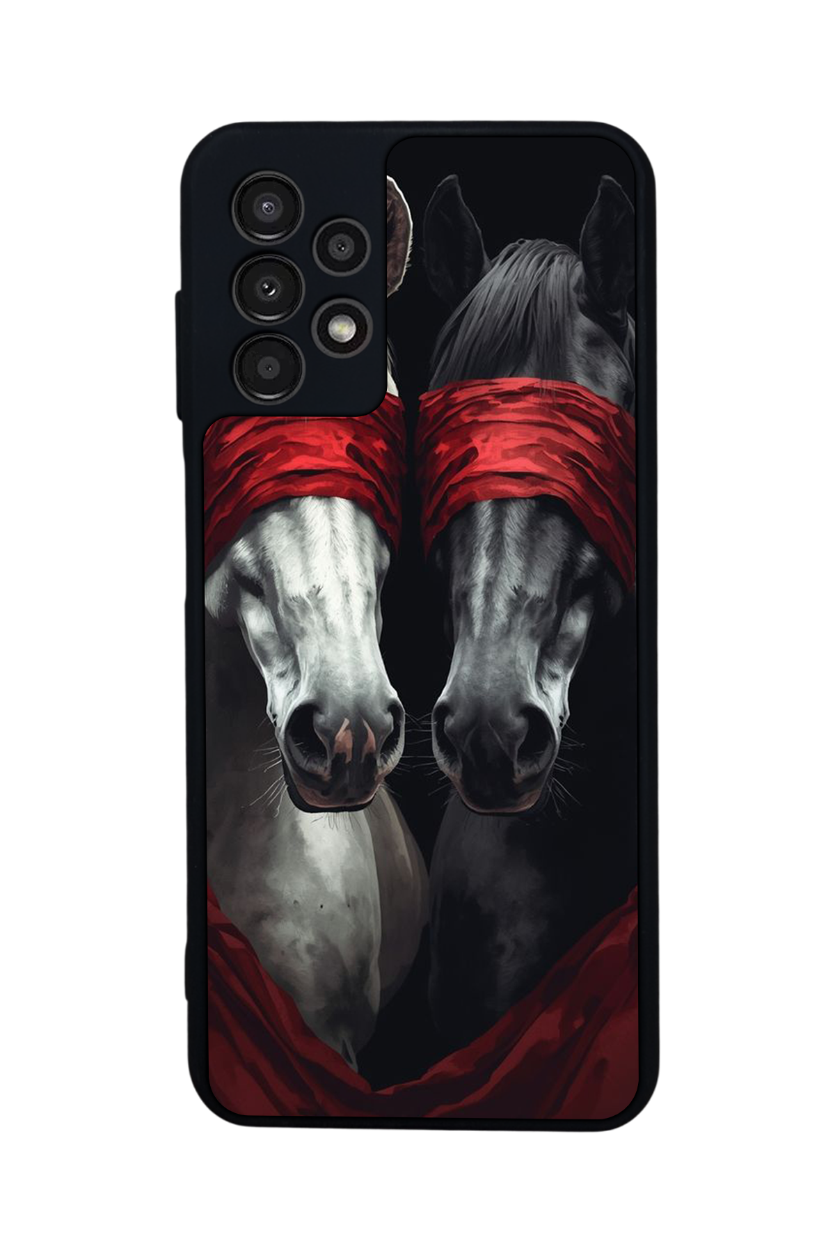 Samsung Galaxy A13 Uyumlu At Horse Tasarımlı Glossy Premium Kılıf