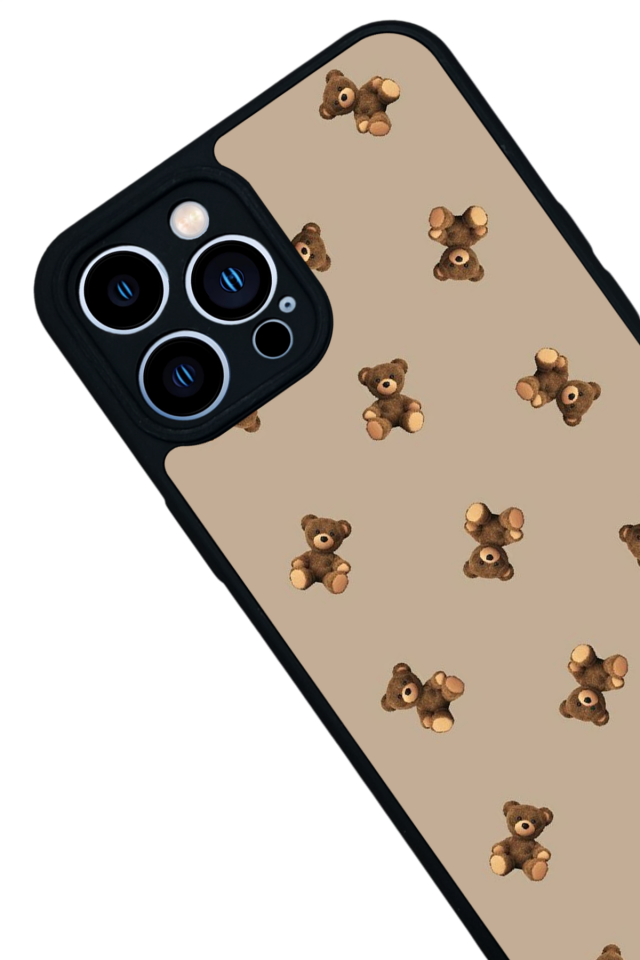 iPhone 13 Pro Max Uyumlu Ayı Tasarımlı Glossy Premium Kılıf