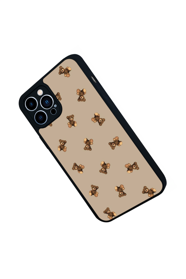 iPhone 13 Pro Max Uyumlu Ayı Tasarımlı Glossy Premium Kılıf