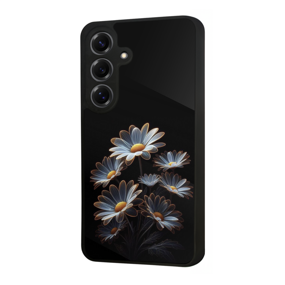 Samsung Galaxy S25 Uyumlu Cicek Tasarımlı Glossy Premium Kılıf