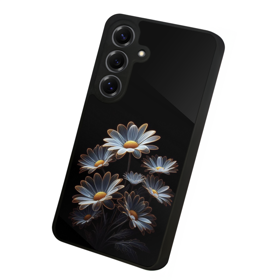 Samsung Galaxy S25 Uyumlu Cicek Tasarımlı Glossy Premium Kılıf