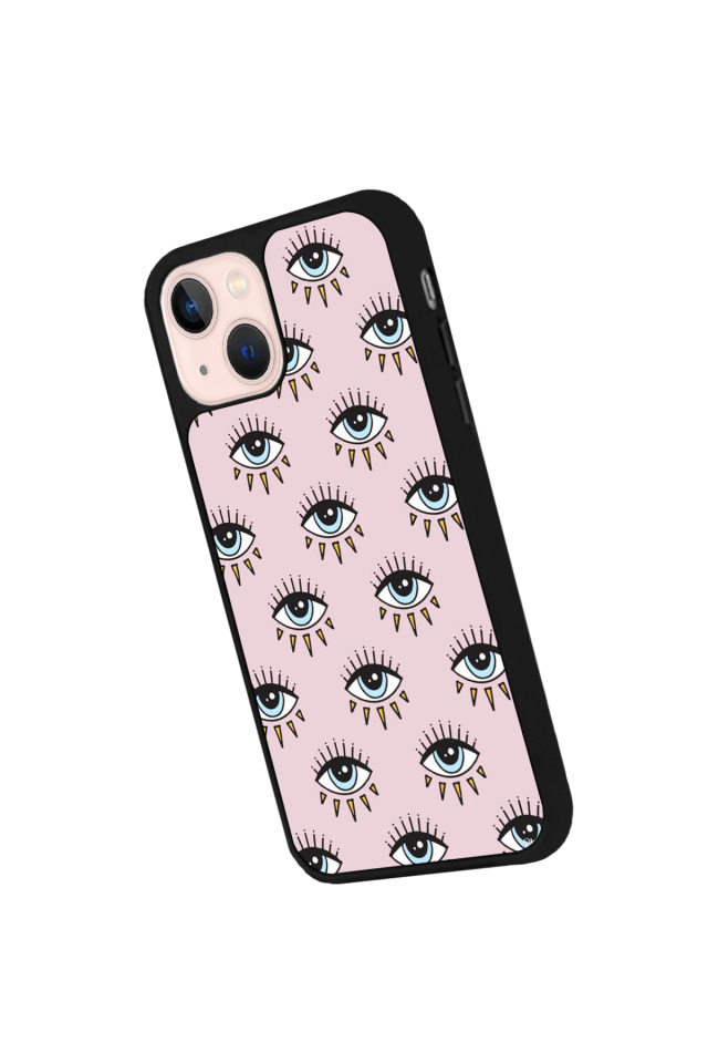 iPhone 15 Uyumlu Göz Tasarımlı Glossy Premium Kılıf