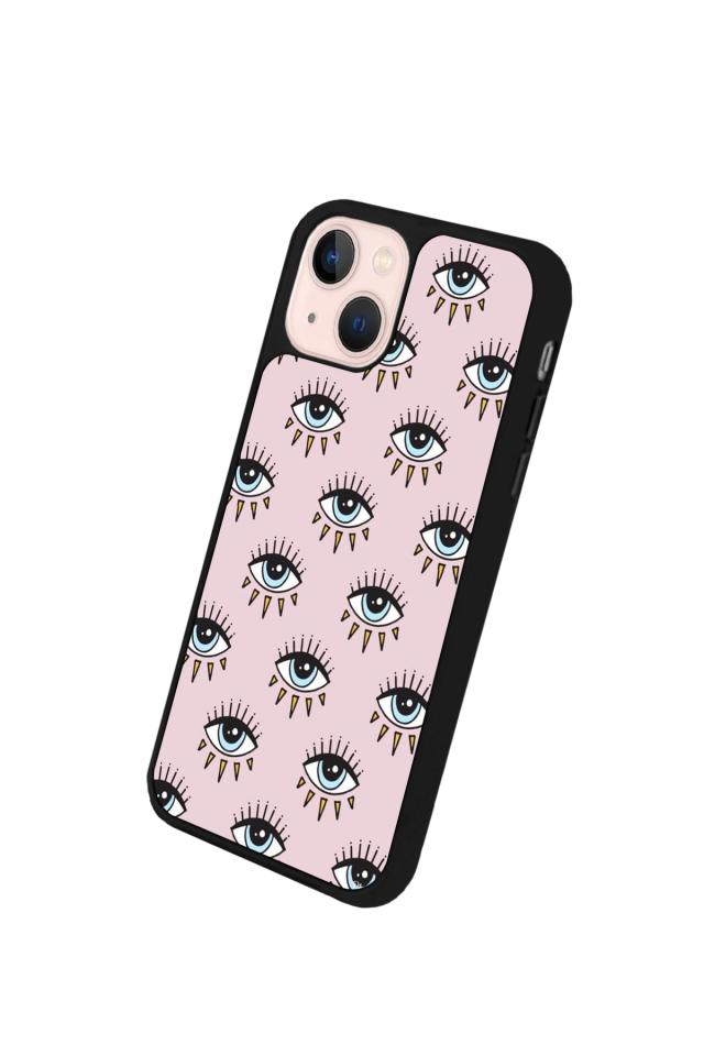 iPhone 15 Uyumlu Göz Tasarımlı Glossy Premium Kılıf