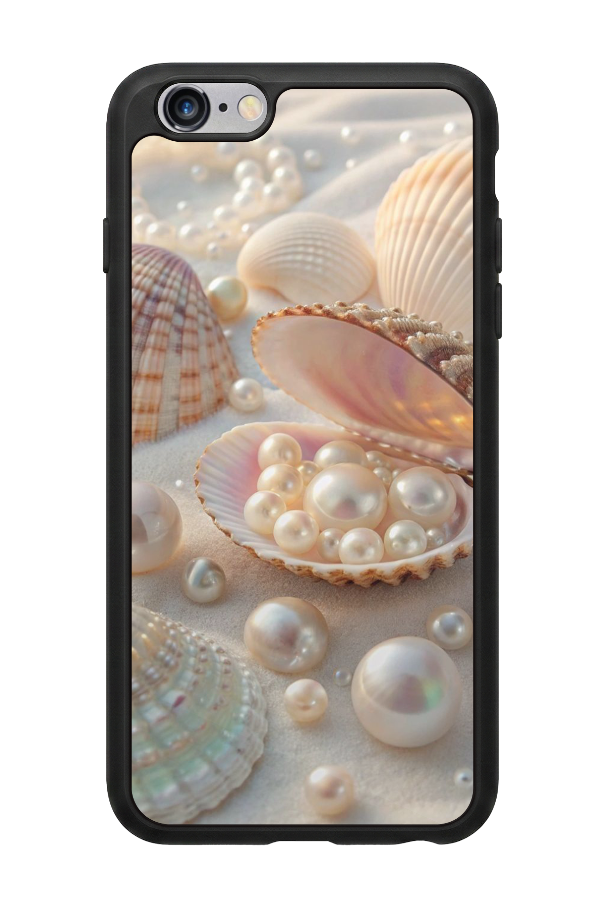 iPhone 6 Plus Uyumlu  İnci Tasarımlı Glossy Premium Kılıf
