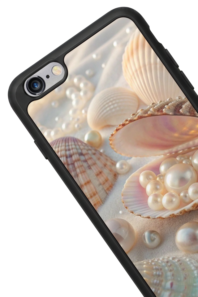 iPhone 6 Plus Uyumlu  İnci Tasarımlı Glossy Premium Kılıf