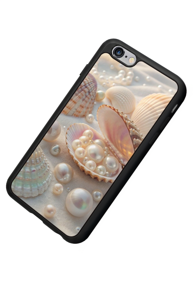 iPhone 6 Plus Uyumlu  İnci Tasarımlı Glossy Premium Kılıf