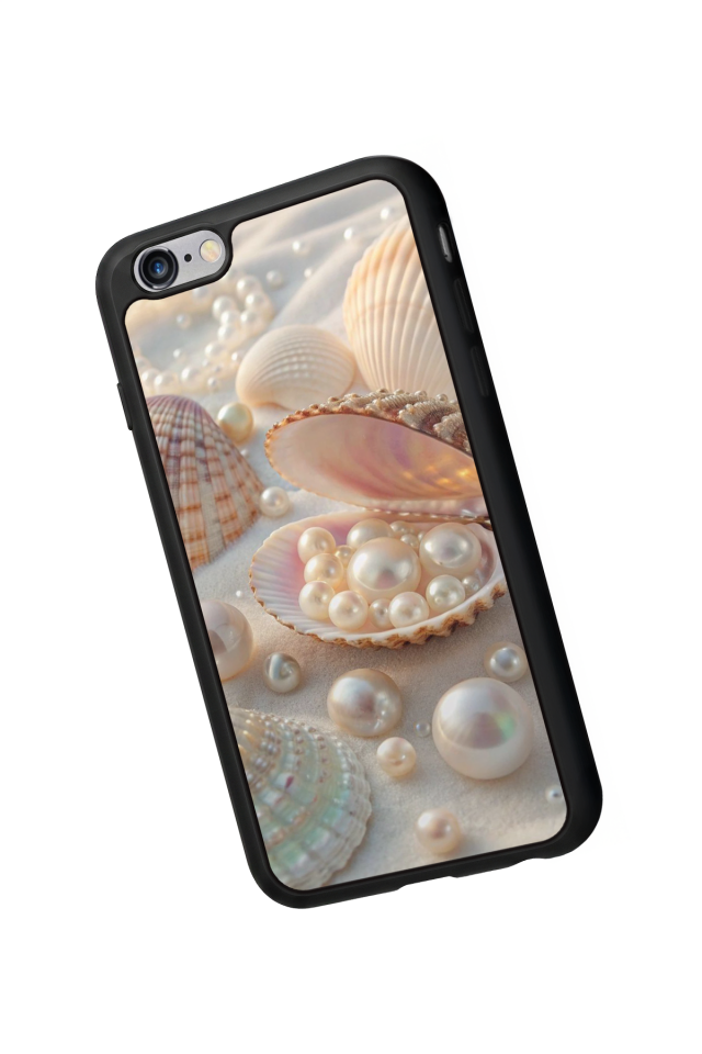 iPhone 6 Plus Uyumlu  İnci Tasarımlı Glossy Premium Kılıf