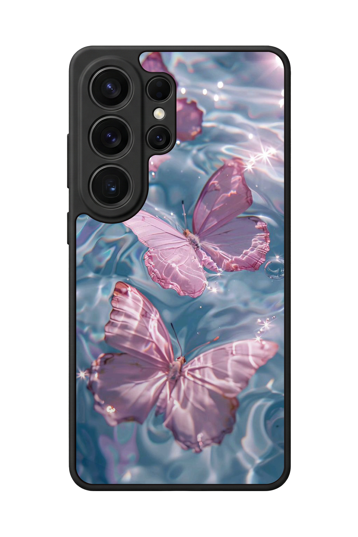Samsung Galaxy S26 Ultra Uyumlu Kelebek Tasarımlı Glossy Premium Kılıf