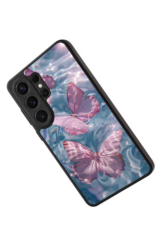 Samsung Galaxy S26 Ultra Uyumlu Kelebek Tasarımlı Glossy Premium Kılıf