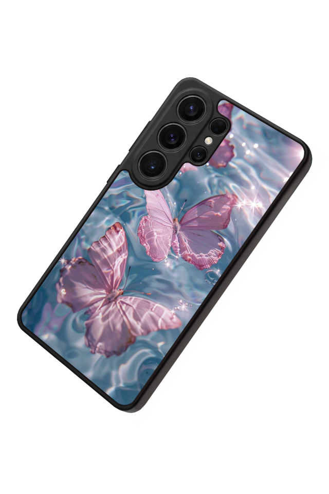 Samsung Galaxy S26 Ultra Uyumlu Kelebek Tasarımlı Glossy Premium Kılıf