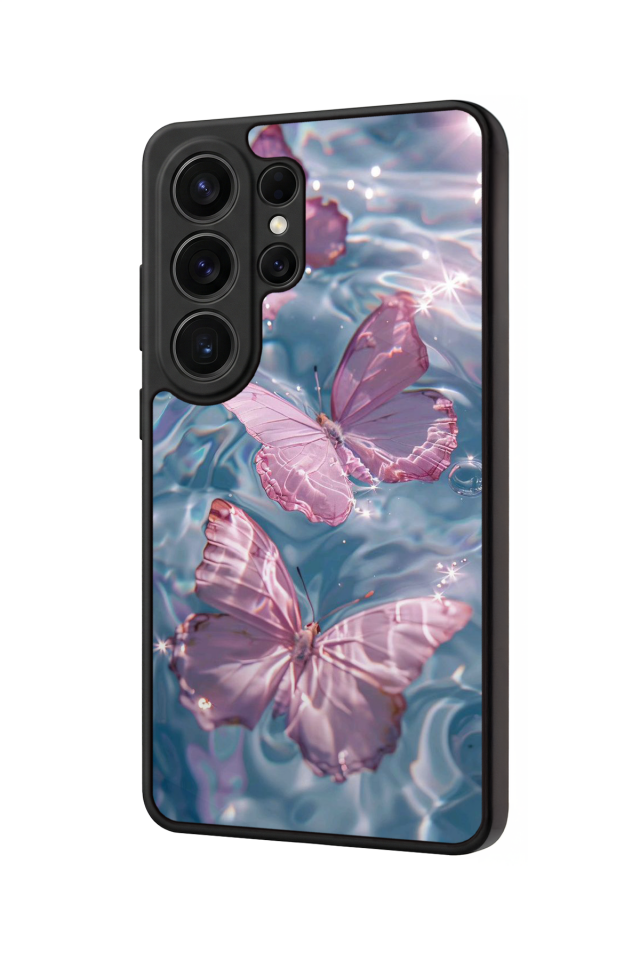 Samsung Galaxy S26 Ultra Uyumlu Kelebek Tasarımlı Glossy Premium Kılıf