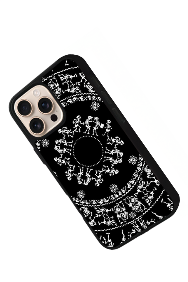 iPhone 14 Pro Max Uyumlu Mandala Tasarımlı Glossy Premium Kılıf