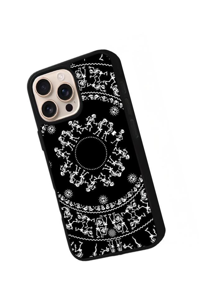 iPhone 14 Pro Max Uyumlu Mandala Tasarımlı Glossy Premium Kılıf