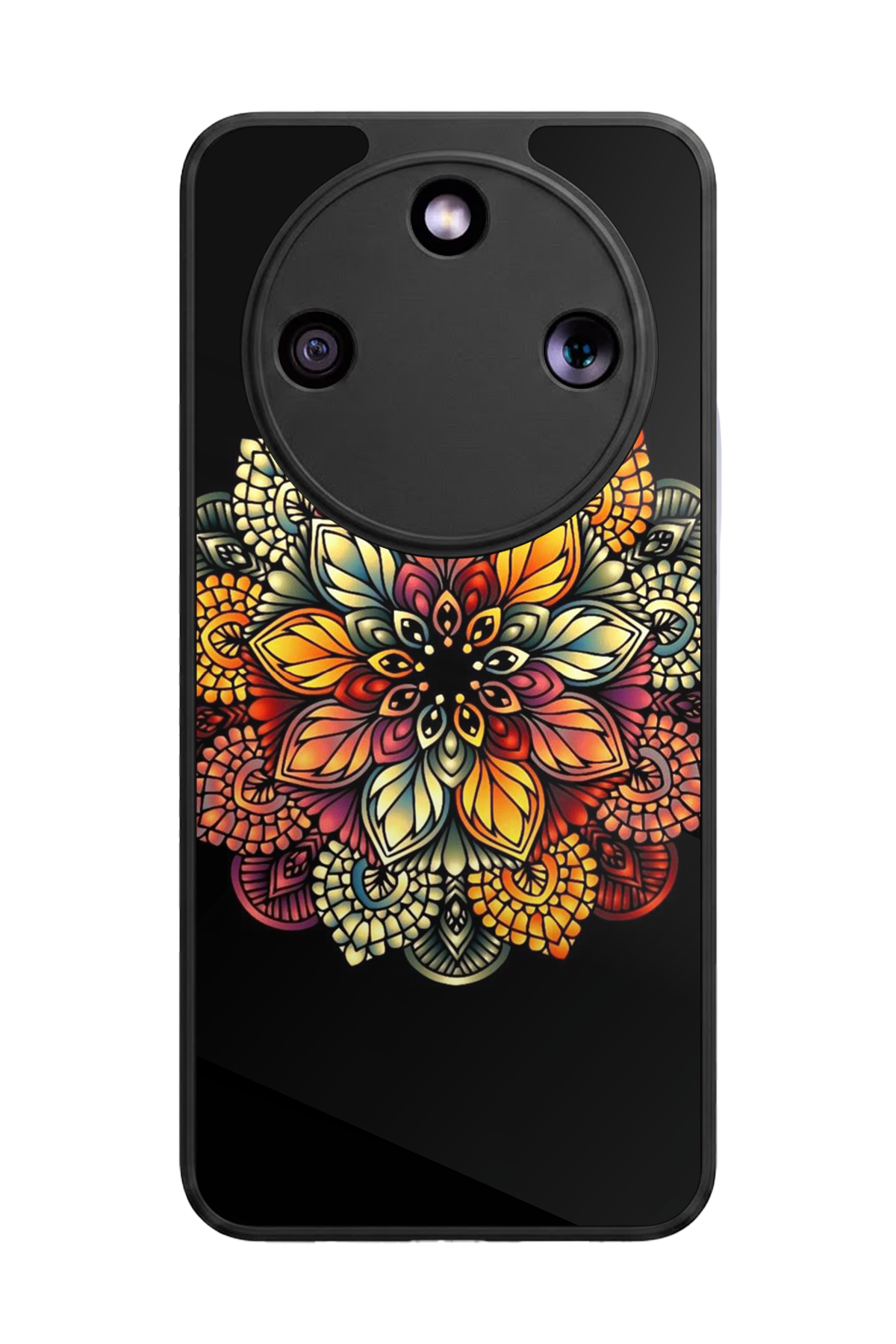 Honor Magic 8 Lite Uyumlu Mandala Tasarımlı Glossy Premium Kılıf