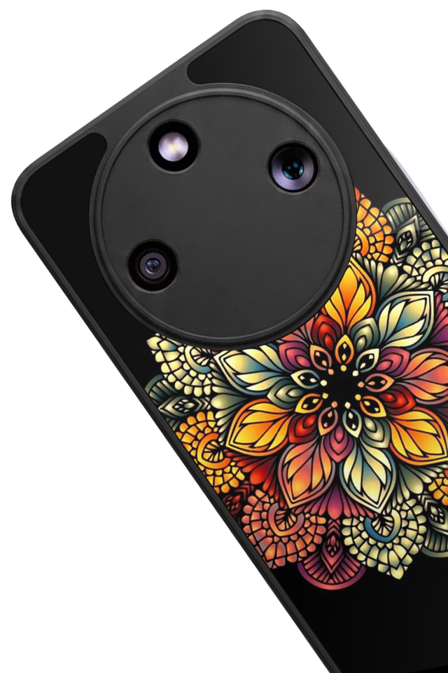 Honor Magic 8 Lite Uyumlu Mandala Tasarımlı Glossy Premium Kılıf