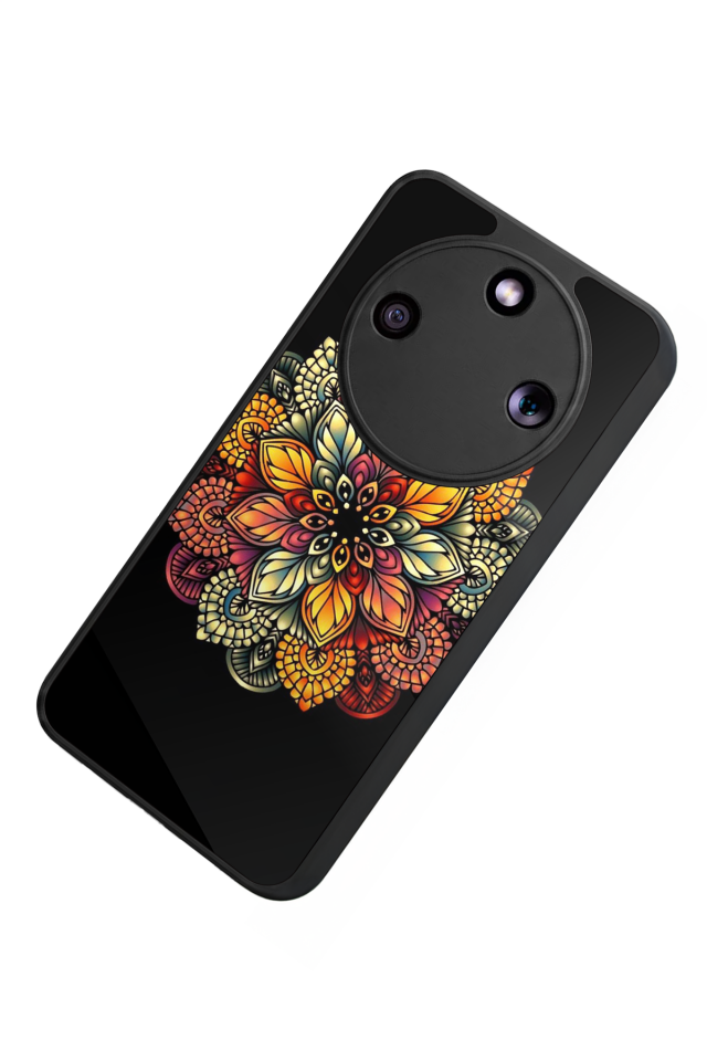 Honor Magic 8 Lite Uyumlu Mandala Tasarımlı Glossy Premium Kılıf